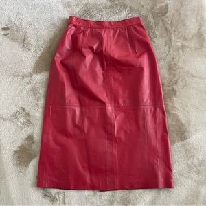 West Bay-Sak Fifth Avenue vintage leather skirt